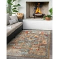 thumbnail image 1 of Unique Loom Outdoor Traditional Collection Area Rug - Heirloom (5' 3" x 8' Rectangle Multi/Beige), 1 of 11