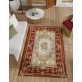 thumbnail image 1 of Unique Loom Outdoor Traditional Collection Area Rug - Palazzo (5' 1" x 8' Rectangle Burgundy Red and Ivory/Gold), 1 of 9