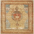 thumbnail image 1 of Unique Loom Outdoor Traditional Collection Area Rug - Temple (7' 10" Square Blue and Light Brown/Brown), 1 of 8