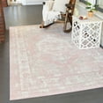 thumbnail image 1 of Unique Loom Outdoor Traditional Collection Area Rug - Valeria (10' x 14' 1" Rectangle Pink/Ivory), 1 of 7