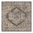 thumbnail image 1 of Unique Loom Outdoor Traditional Collection Area Rug - Valeria (13' 1" Square Charcoal/Natural), 1 of 9