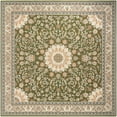 thumbnail image 1 of Unique Loom Outdoor Traditional Collection Area Rug - Wisdom (10'  Square Green/Brown), 1 of 8
