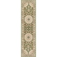 thumbnail image 1 of Unique Loom Outdoor Traditional Collection Area Rug - Wisdom (2'  x 8' Runner Green/Brown), 1 of 7