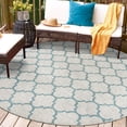 thumbnail image 1 of Unique Loom Outdoor Trellis Collection Area Rug (13' 1" Round Gray/Ivory), 1 of 6