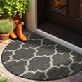 thumbnail image 1 of Unique Loom Outdoor Trellis Collection Area Rug (2' 7" x 4' 1" Hearth Black/Ivory), 1 of 6