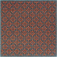 thumbnail image 1 of Unique Loom Outdoor Trellis Collection Area Rug - Tiles (7' 10" Square Blue and Red), 1 of 8