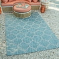 thumbnail image 1 of Unique Loom Outdoor Trellis Collection Area Rug (9' x 12' Rectangle Aquamarine/Gray), 1 of 7