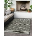 thumbnail image 1 of Unique Loom Outdoor Trellis Collection Area Rug - Dalyan (3' 3" x 5' 3" Rectangle Black/Natural), 1 of 11