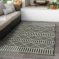 thumbnail image 1 of Unique Loom Outdoor Trellis Collection Area Rug - Dalyan (5' 3" x 8' Rectangle Black/Natural), 1 of 6