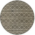thumbnail image 1 of Unique Loom Outdoor Trellis Collection Area Rug - Dalyan (7' 10" Round Black/Natural), 1 of 9