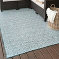 thumbnail image 1 of Unique Loom Outdoor Trellis Collection Area Rug - Deco Trellis (9' x 12' 2" Rectangle Teal/Ivory), 1 of 7