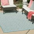 thumbnail image 1 of Unique Loom Outdoor Trellis Collection Area Rug - Deco Trellis (9' x 12' Rectangle Aqua/Ivory), 1 of 7