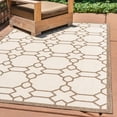 thumbnail image 1 of Unique Loom Outdoor Trellis Collection Area Rug - Geometric (7' 1" x 10' Rectangle Beige/Brown), 1 of 7