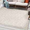 thumbnail image 1 of Unique Loom Outdoor Trellis Collection Area Rug - Gitter (10' Square Light Gray/Ivory), 1 of 6