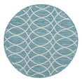 thumbnail image 1 of Unique Loom Outdoor Trellis Collection Area Rug - Gitter (3' Round Light Aqua/Ivory), 1 of 8