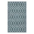 thumbnail image 1 of Unique Loom Outdoor Trellis Collection Area Rug - Gitter (3' x 5' 3" Rectangle Teal/Ivory), 1 of 10