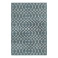 thumbnail image 1 of Unique Loom Outdoor Trellis Collection Area Rug - Gitter (4' x 6' Rectangle Teal/Ivory), 1 of 10