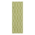 thumbnail image 1 of Unique Loom Outdoor Trellis Collection Area Rug - Links Trellis (2' x 6' 1" Runner Green/Ivory), 1 of 10
