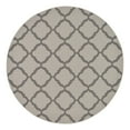 thumbnail image 1 of Unique Loom Outdoor Trellis Collection Area Rug - Raised Trellis (6' Round Gray/Silver), 1 of 6