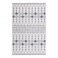 thumbnail image 1 of Unique Loom Outdoor Trellis Collection Area Rug - Traliccio (5' 3" x 8' Rectangle Ivory/Navy Blue), 1 of 9