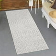 thumbnail image 1 of Unique Loom Outdoor Trellis Textured Collection Area Rug - Osage (2' x 6' Runner Grey/Gray), 1 of 7
