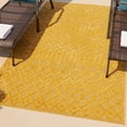 thumbnail image 1 of Unique Loom Outdoor Trellis Textured Collection Area Rug - Osage (7' 10" x 10' Rectangle Yellow), 1 of 7
