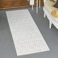 thumbnail image 1 of Unique Loom Outdoor Trellis Textured Collection Area Rug - Spatial (2' x 8' Runner Ivory), 1 of 7