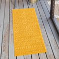 thumbnail image 1 of Unique Loom Outdoor Trellis Textured Collection Area Rug - Spatial (2' x 8' Runner Yellow), 1 of 7