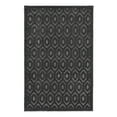 thumbnail image 1 of Unique Loom Outdoor Trellis Textured Collection Area Rug - Spatial (4' x 6' Rectangle Charcoal/Ivory), 1 of 9