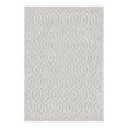 thumbnail image 1 of Unique Loom Outdoor Trellis Textured Collection Area Rug - Spatial (4' x 6' Rectangle Grey/Gray), 1 of 9