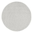 thumbnail image 1 of Unique Loom Outdoor Trellis Textured Collection Area Rug - Spatial (5' 3" Round Grey/Gray), 1 of 8