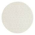 thumbnail image 1 of Unique Loom Outdoor Trellis Textured Collection Area Rug - Spatial (5' 3" Round Ivory), 1 of 12