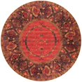 thumbnail image 1 of Unique Loom Outdoor Tribal Collection Area Rug - Quepos (12'  Round Multi/Black), 1 of 6