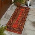 thumbnail image 1 of Unique Loom Outdoor Tribal Collection Area Rug - Quepos (2' x 6' Runner Multi/Black), 1 of 7