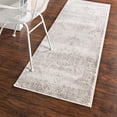 thumbnail image 1 of Unique Loom Oxford Collection Area Rug - Bodleian (2' 7" x 12' Runner Ivory/Gray), 1 of 7