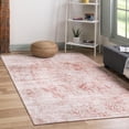 thumbnail image 1 of Unique Loom Oxford Collection Area Rug - Bodleian (6' 1" x 9' Rectangle Pink/Ivory), 1 of 7