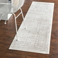 thumbnail image 1 of Unique Loom Oxford Collection Area Rug - Magdelan (2' 7" x 12' Runner Cream/Ivory), 1 of 7