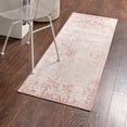 thumbnail image 1 of Unique Loom Oxford Collection Area Rug - Sheldonian (2' 7" x 12' Runner Pink/Ivory), 1 of 7
