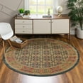 thumbnail image 1 of Unique Loom Palace Collection Area Rug - Jefferson (3' 1" Round Navy Blue/Red), 1 of 6