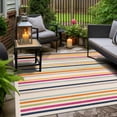 thumbnail image 1 of Unique Loom Aruba Outdoor Collection Area Rug - Paradera (5' 3" Square Beige/Light Blue), 1 of 7