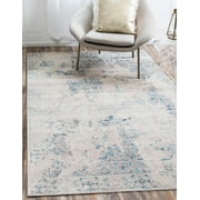 Unique Loom Paris Collection Area Rug - Beech 4' 1" x 6' 1" Rectangle Dark Beige/Beige