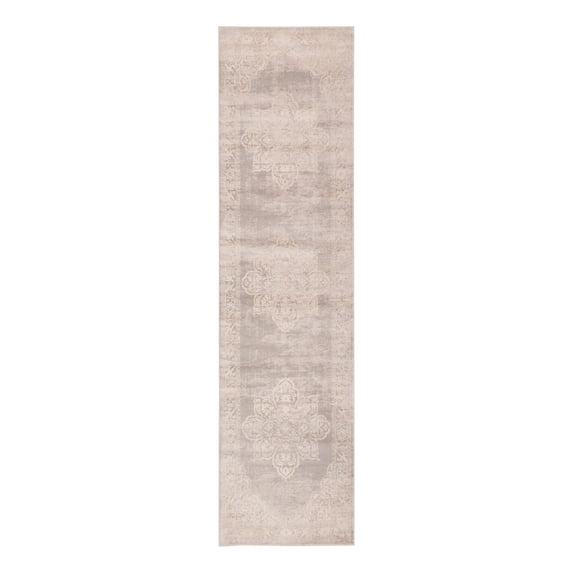 Unique Loom Paris Collection Area Rug - Fremont (2' 7" x 10' Runner Gray/Beige)