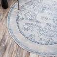 thumbnail image 1 of Unique Loom Paris Collection Area Rug - Hickory (6' 1" Round Light Blue/Beige), 1 of 9