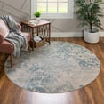 thumbnail image 1 of Unique Loom Paris Collection Area Rug - Oak (6' 1" Round Blue/Beige), 1 of 7
