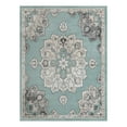 thumbnail image 1 of Unique Loom Parker Collection Area Rug - Kokulu (10' x 13' Rectangle Aqua/Beige), 1 of 12