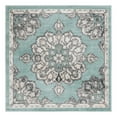 thumbnail image 1 of Unique Loom Parker Collection Area Rug - Kokulu (4' Square Aqua/Beige), 1 of 12