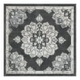thumbnail image 1 of Unique Loom Parker Collection Area Rug - Kokulu (5' Square Charcoal/Gray), 1 of 12