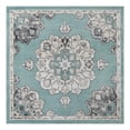thumbnail image 1 of Unique Loom Parker Collection Area Rug - Kokulu (7' 10" Square Aqua/Beige), 1 of 12