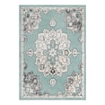 thumbnail image 1 of Unique Loom Parker Collection Area Rug - Kokulu (7' x 10' Rectangle Aqua/Beige), 1 of 12