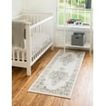 thumbnail image 1 of Unique Loom Parker Collection Area Rug - Merakli (2' 7" x 12' Runner Ivory/Black), 1 of 5